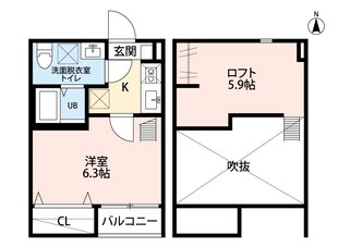 東照宮駅 徒歩12分 2階の物件間取画像